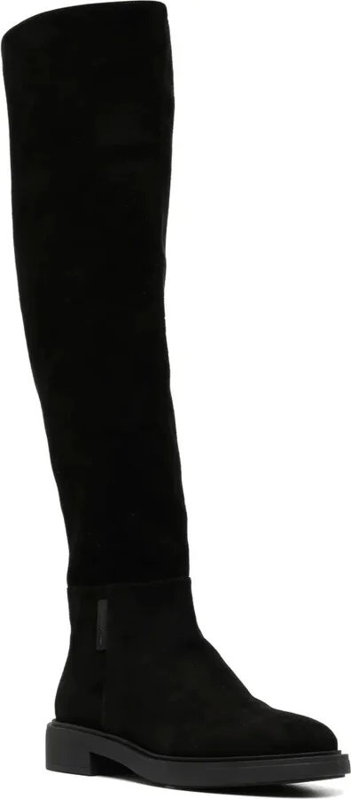 30mm Round-Toe Leather Boots - Image 2