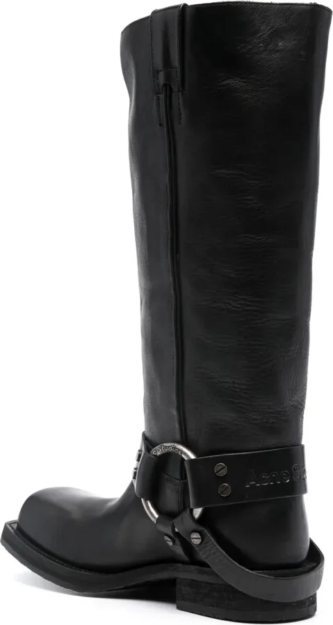 30mm Square-Toe Leather Boots - Image 3