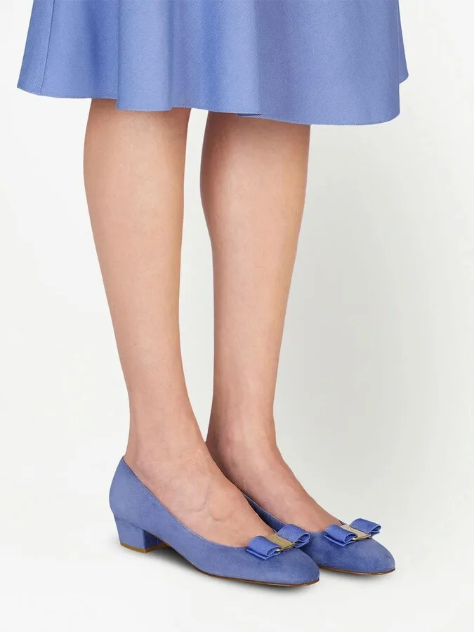 30mm Vara Bow suede pumps - Image 5
