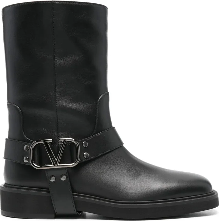 30mm VLogo biker boots