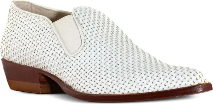 30mm Woven Leather Slip-On Boots - Image 2