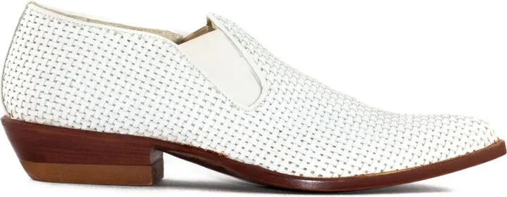 30mm Woven Leather Slip-On Boots
