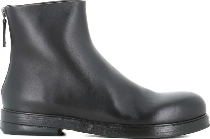 30mm Zucca Zeppa leather ankle boots