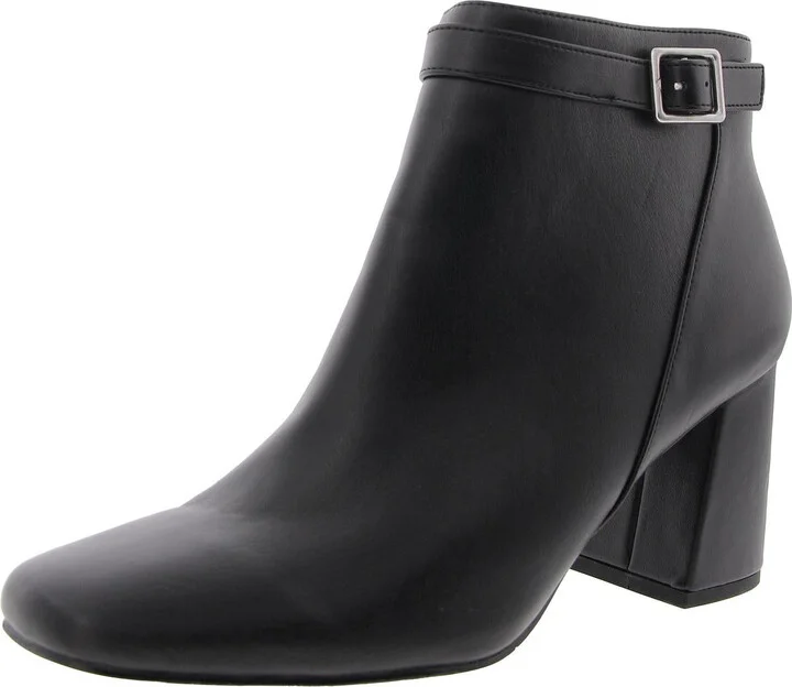 313412 Womens Buckle Manmade Ankle Boots