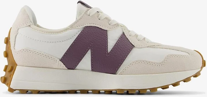 327 Low-Top Sneakers in Linen with Sea Salt and Dark Ice Wine