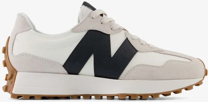 327 Low-Top Sneakers in Moonbeam with Black