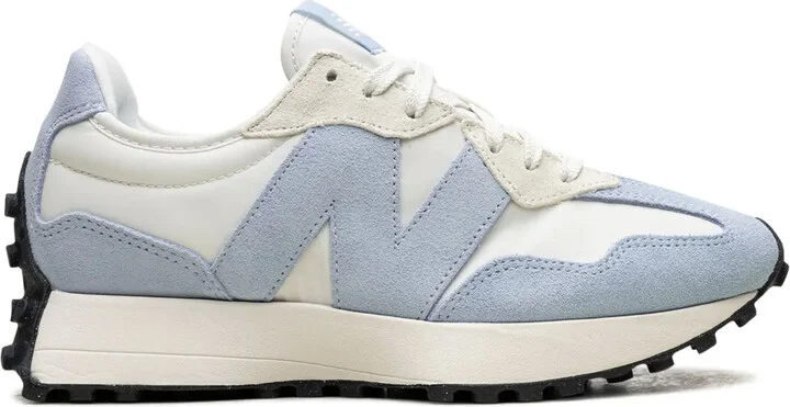 327 "White/Light Blue" sneakers