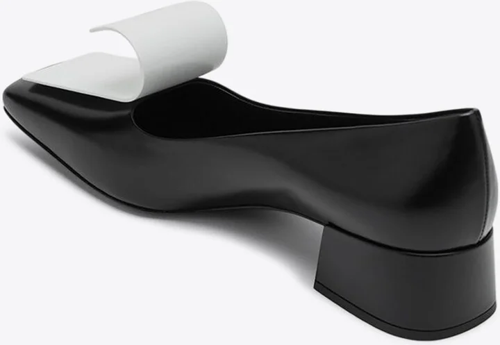 35 Curved Leather Pumps - Image 2