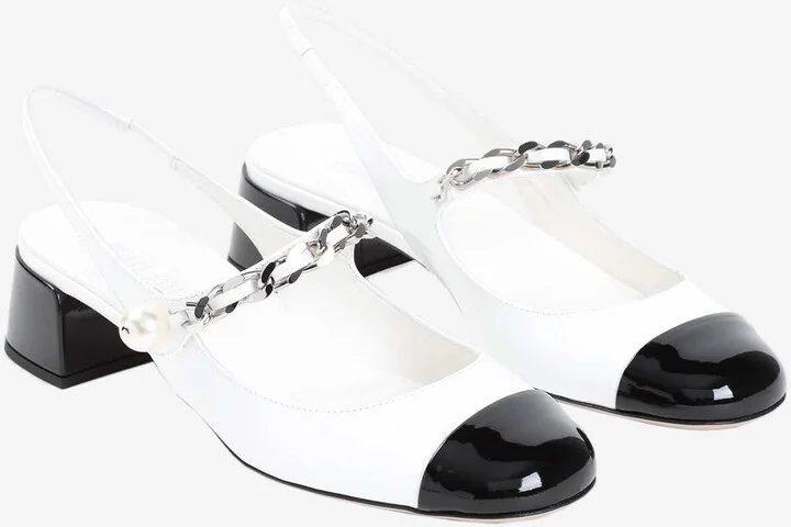 35 Leather Slingback Pumps - Image 2