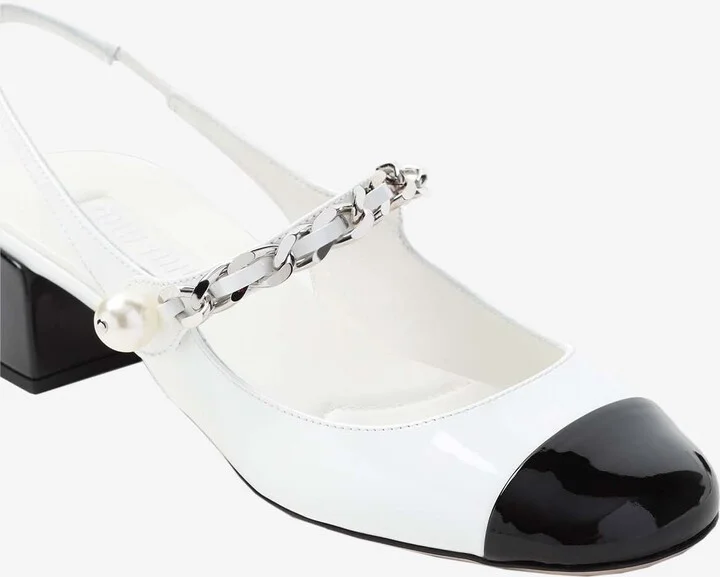 35 Leather Slingback Pumps - Image 3
