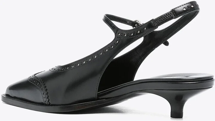 35 Leather Slingback Pumps - Image 2
