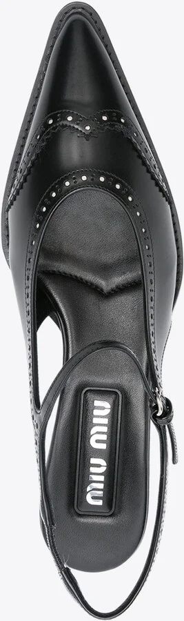 35 Leather Slingback Pumps - Image 3