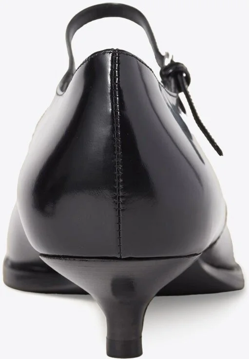 35 Mary-Jane Pumps in Brushed Leather - Image 2