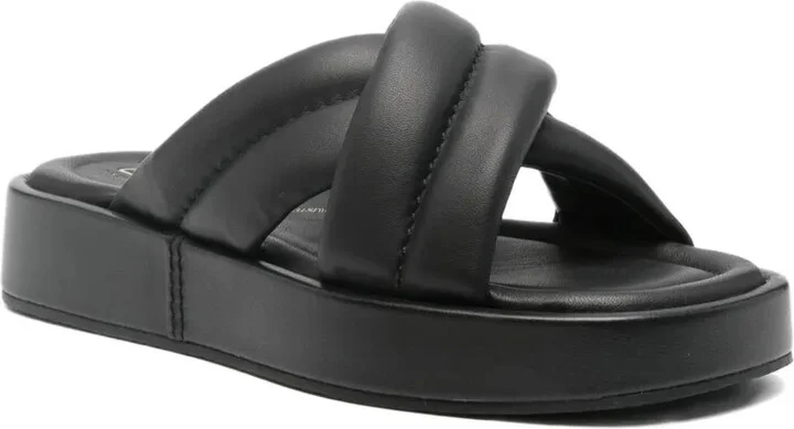 35mm Alda quilted cross-strap sandals - Image 2