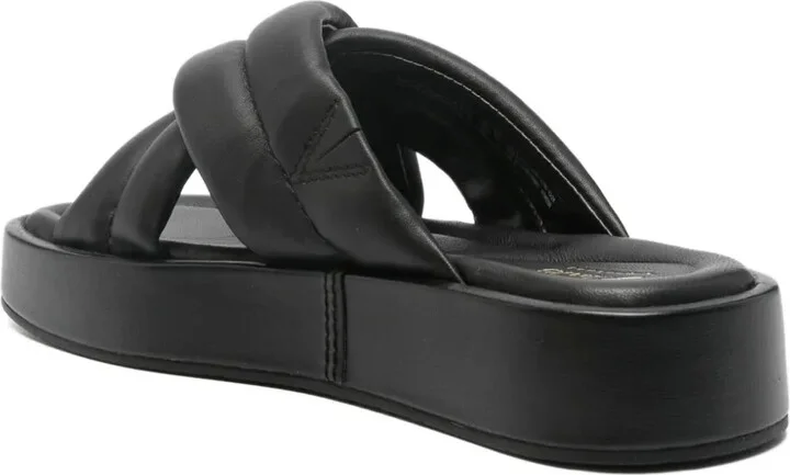 35mm Alda quilted cross-strap sandals - Image 3
