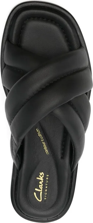 35mm Alda quilted cross-strap sandals - Image 4