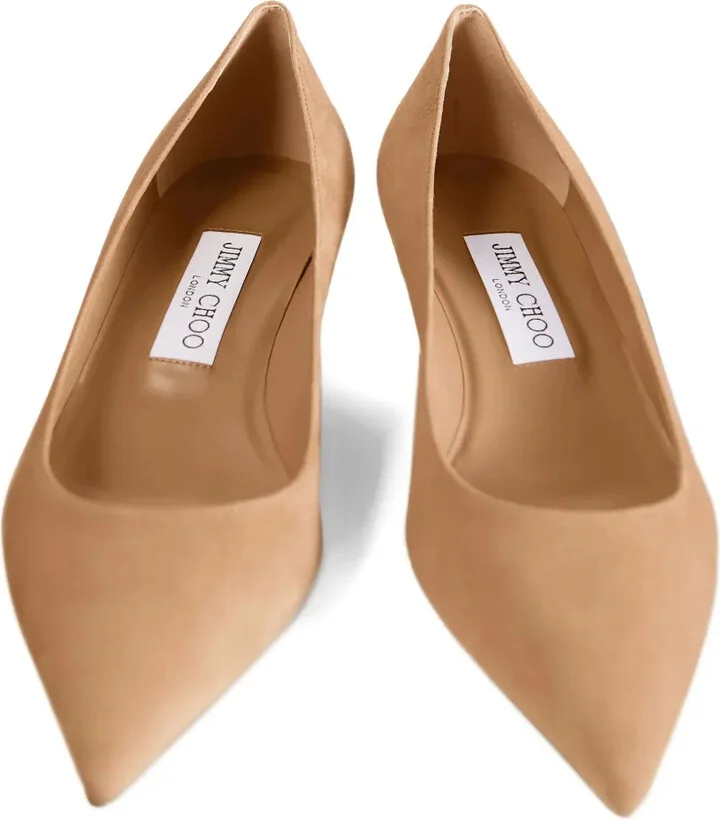 35mm Amelia pointed-toe kitten-heel pumps - Image 4