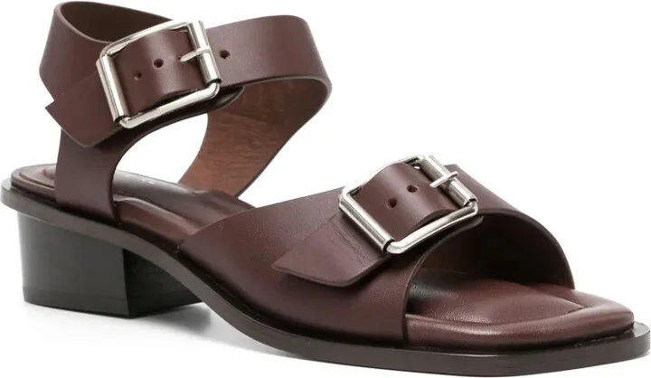 35mm Buckled Leather Sandals - Image 2