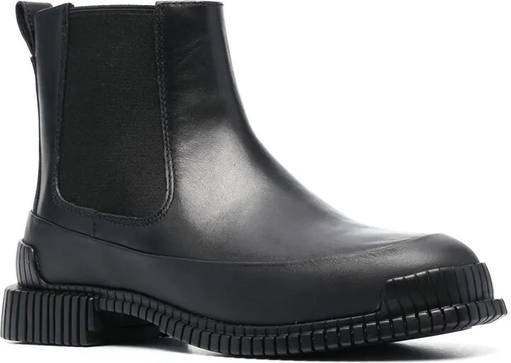 35mm Chunky Leather Boots - Image 2