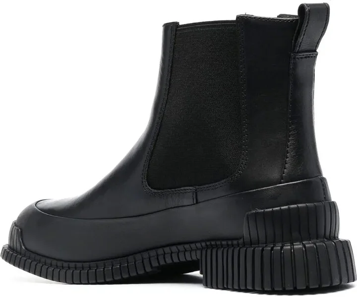 35mm Chunky Leather Boots - Image 3