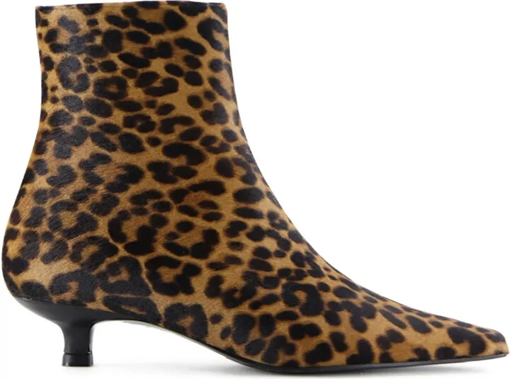35mm Elly leopard-print ankle boots