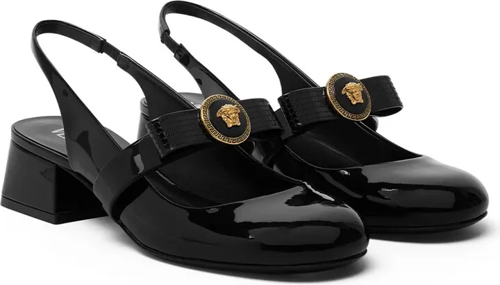 35mm Gianni Ribbon slingback pumps - Image 2
