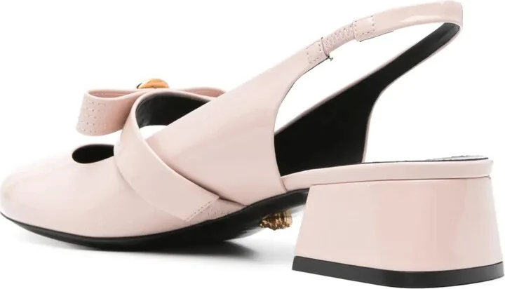 35mm Gianni Ribbon slingback pumps - Image 3