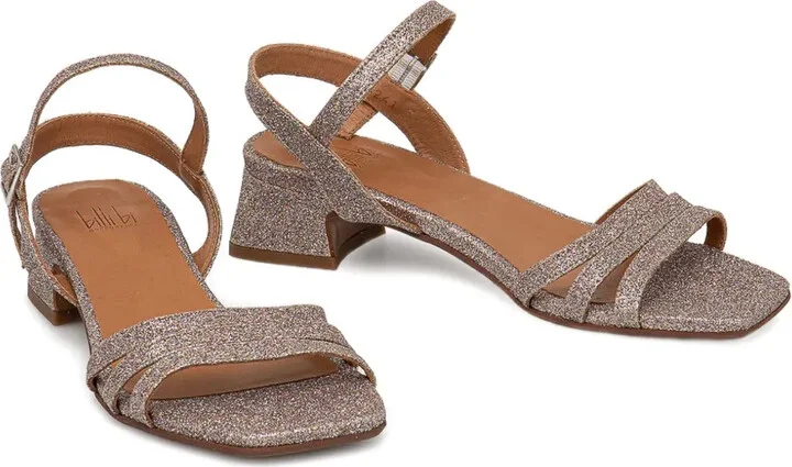 35mm Glitter Block-Heel Sandals - Image 3