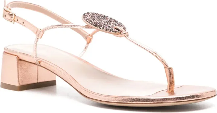 35mm Laminated Leather Sandals - Image 2