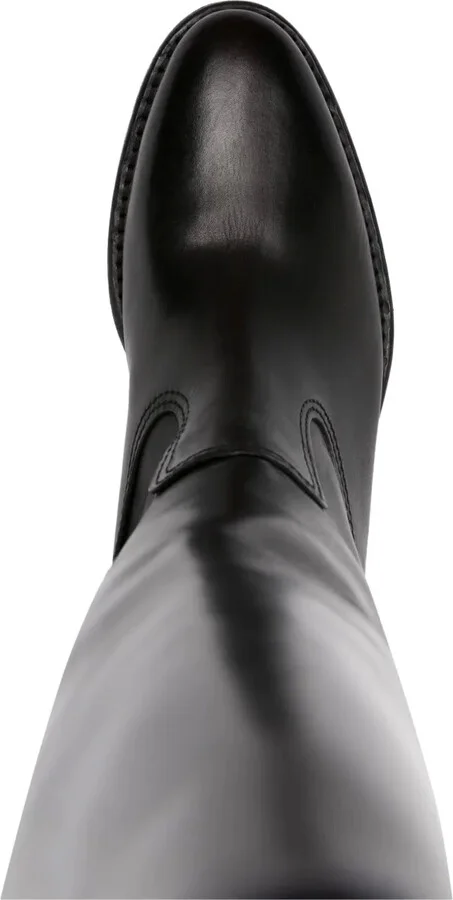 35mm Leather Knee-High Boots - Image 4