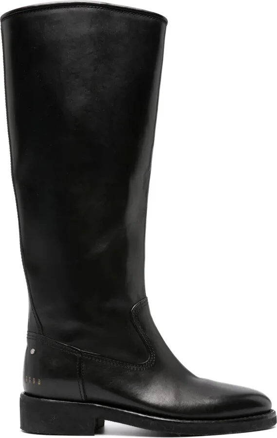 35mm Leather Knee-High Boots