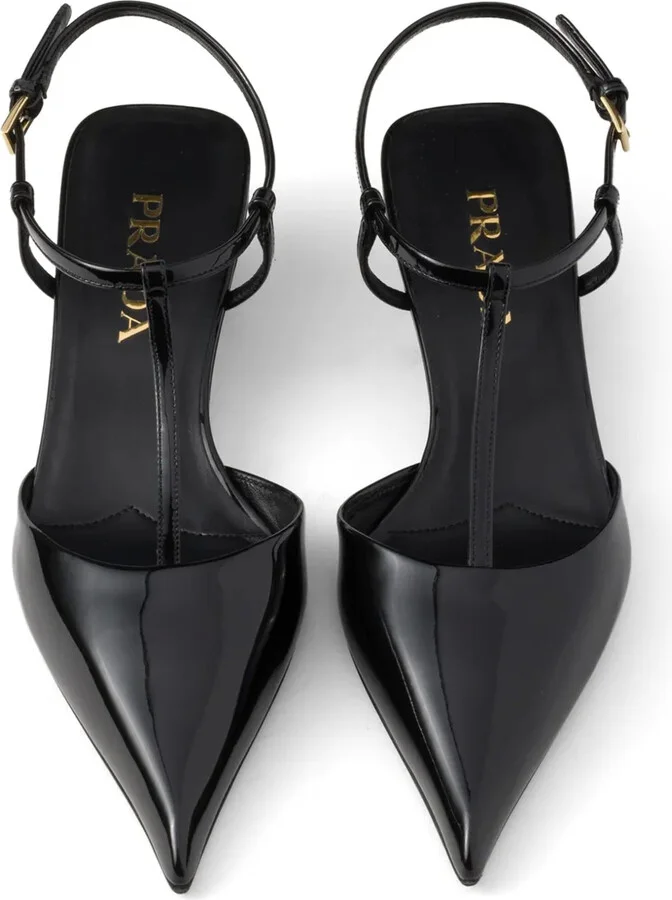 35mm Leather Slingback Pumps - Image 4