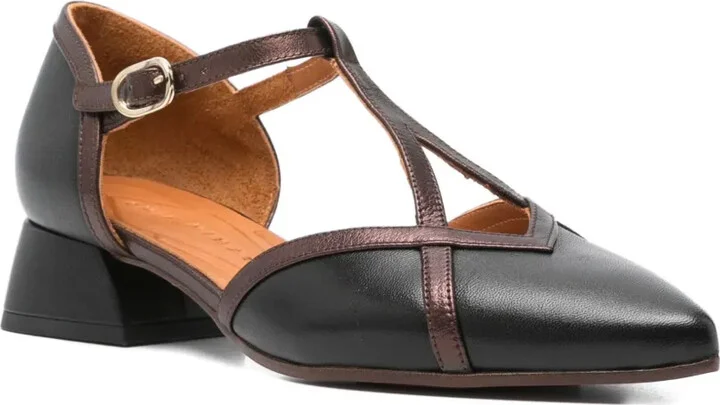 35mm Leather T-Bar Pumps - Image 2