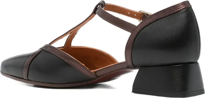 35mm Leather T-Bar Pumps - Image 3
