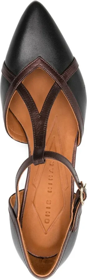 35mm Leather T-Bar Pumps - Image 4