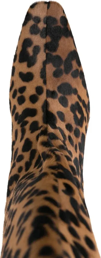 35mm Leopard-Print Brushed Boots - Image 4