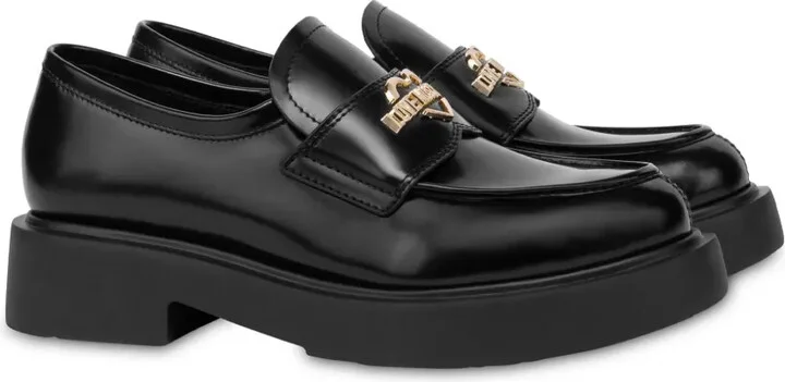 35mm Logo-Plaque Leather Loafers - Image 2