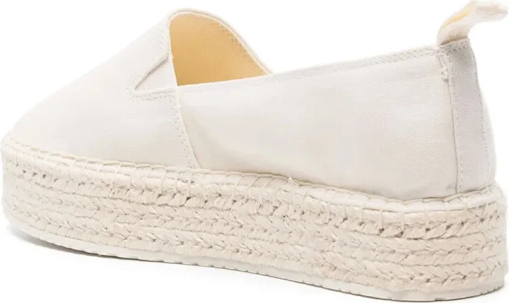 35mm Logo-Print Flatform Espadrilles - Image 3