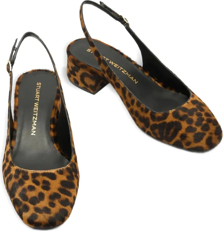 35mm Maeve slingback leopard pumps - Image 3