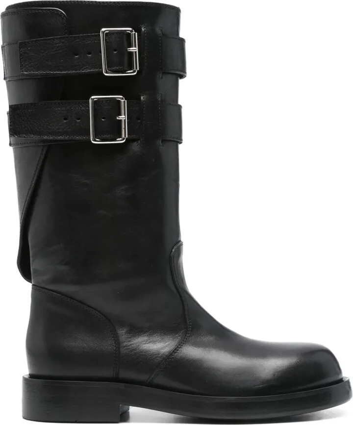 35mm Osmo double-buckle leather boots