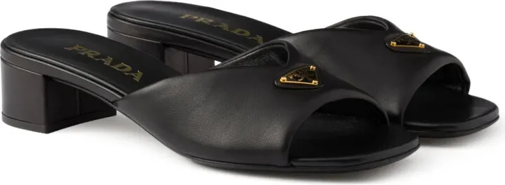 35mm Padded Leather Sandals - Image 2