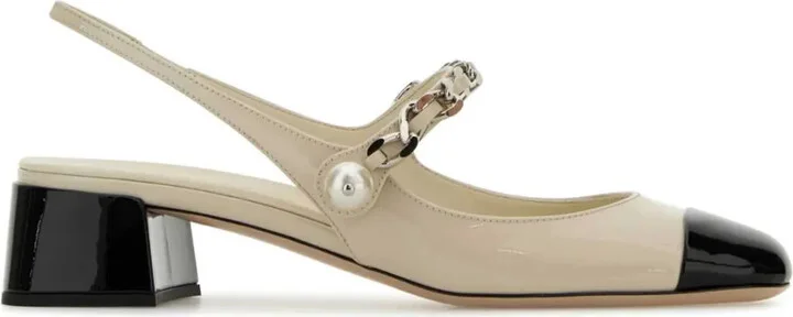 35mm Pearl-Embellished Pumps