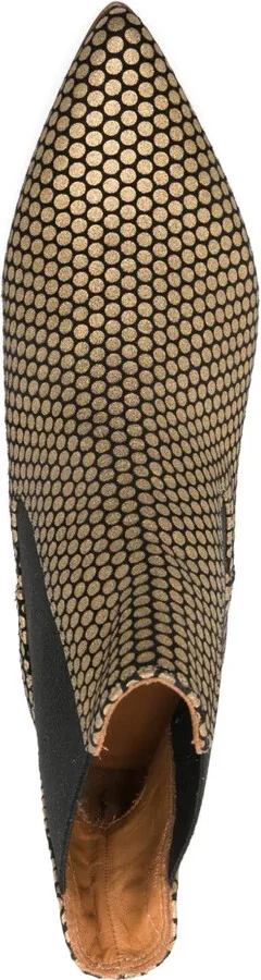 35mm Pointed-Toe Polka-Dot Boots - Image 4