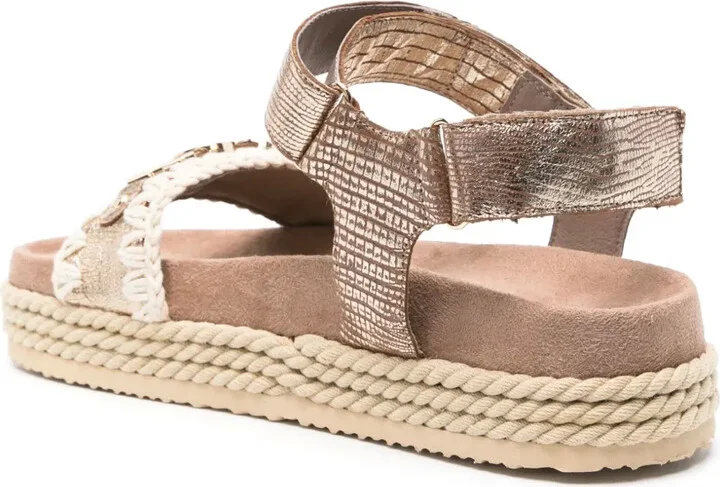 35mm Rope logo-lettering leather sandals - Image 3