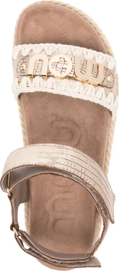 35mm Rope logo-lettering leather sandals - Image 4
