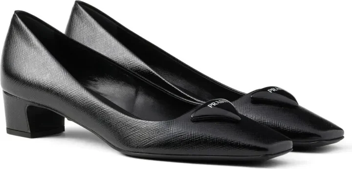35mm Saffiano leather pumps - Image 2
