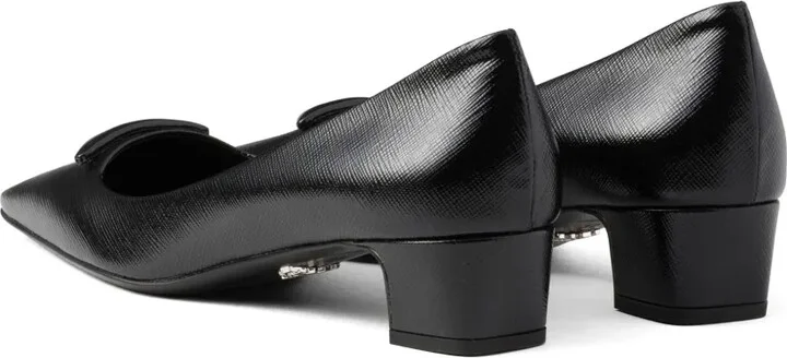 35mm Saffiano leather pumps - Image 3