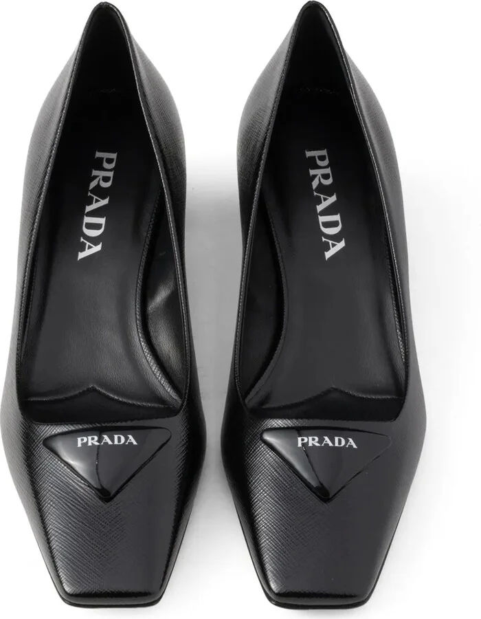 35mm Saffiano leather pumps - Image 4