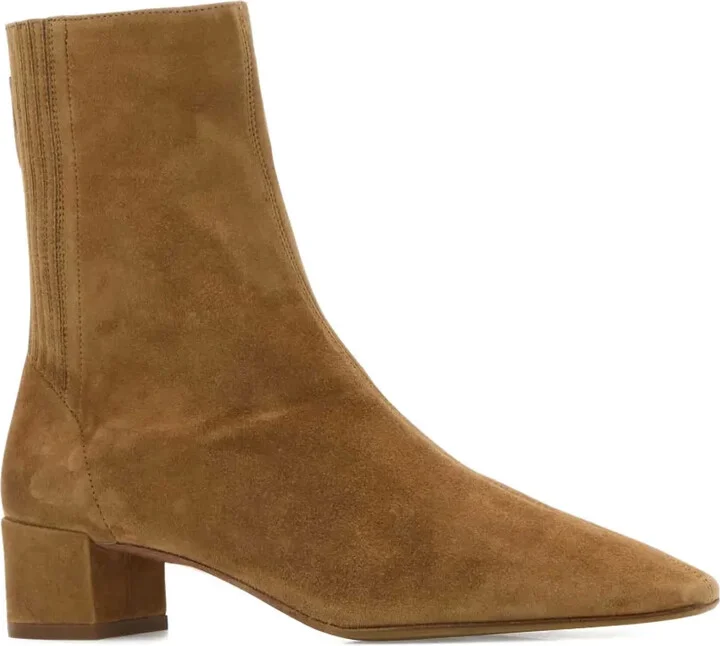 35mm Saint Honorè suede block-heel ankle boots - Image 2