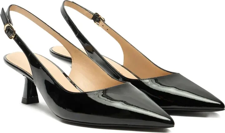 35mm Sculpt patent-leather slingback pumps - Image 2